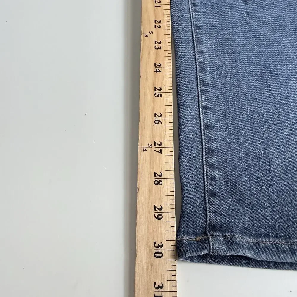 J. Jill Denim Jeans Size 12 Weekender Straight Leg Medium Wash Capsule Stretch